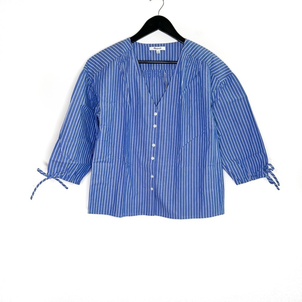 Madewell Top Morningview Blouse Oversized - Picture 2 of 7